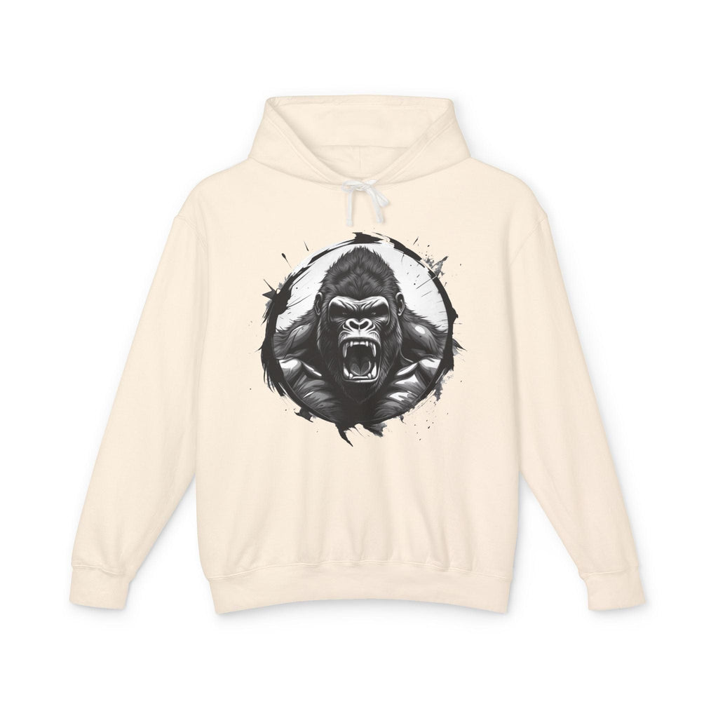 Printify Hoodie S / Ivory Gorilla Roar Motivation - Lightweight Hoodie