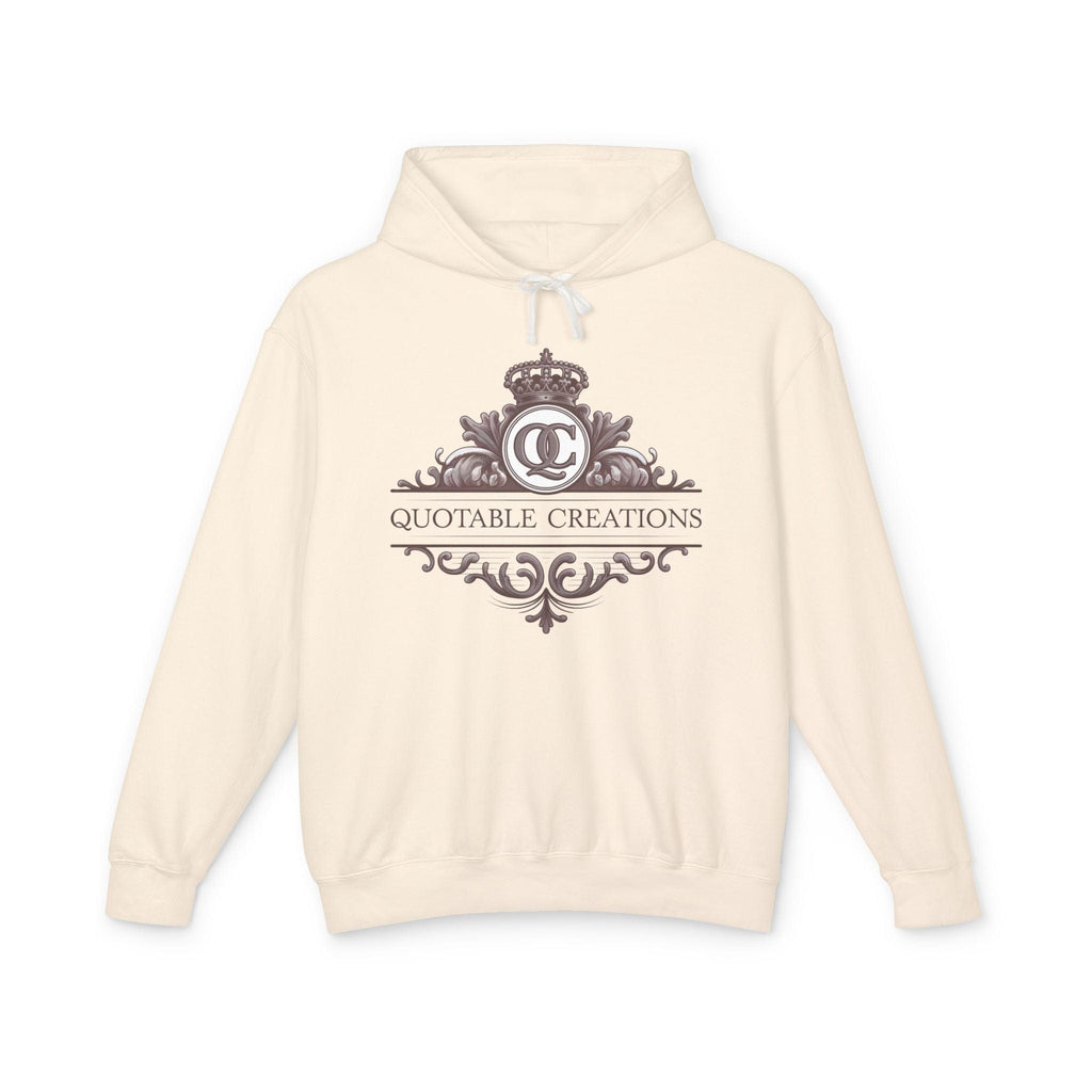 Printify Hoodie S / Ivory Quotable Creations - Lightweight Hoodie