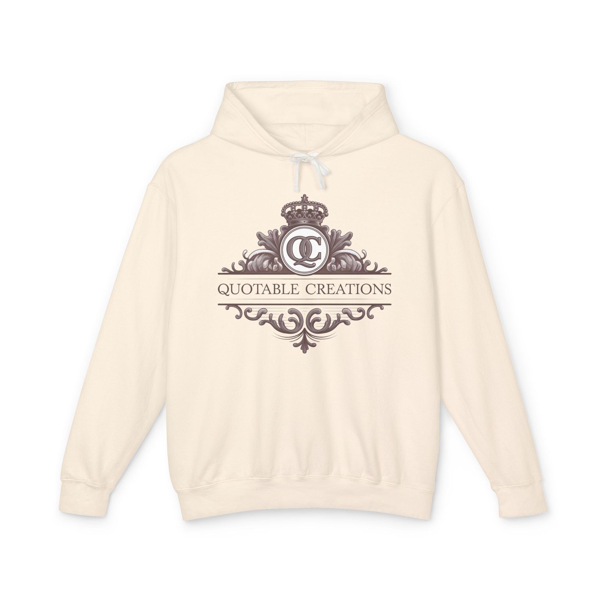 Printify Hoodie S / Ivory Quotable Creations - Lightweight Hoodie