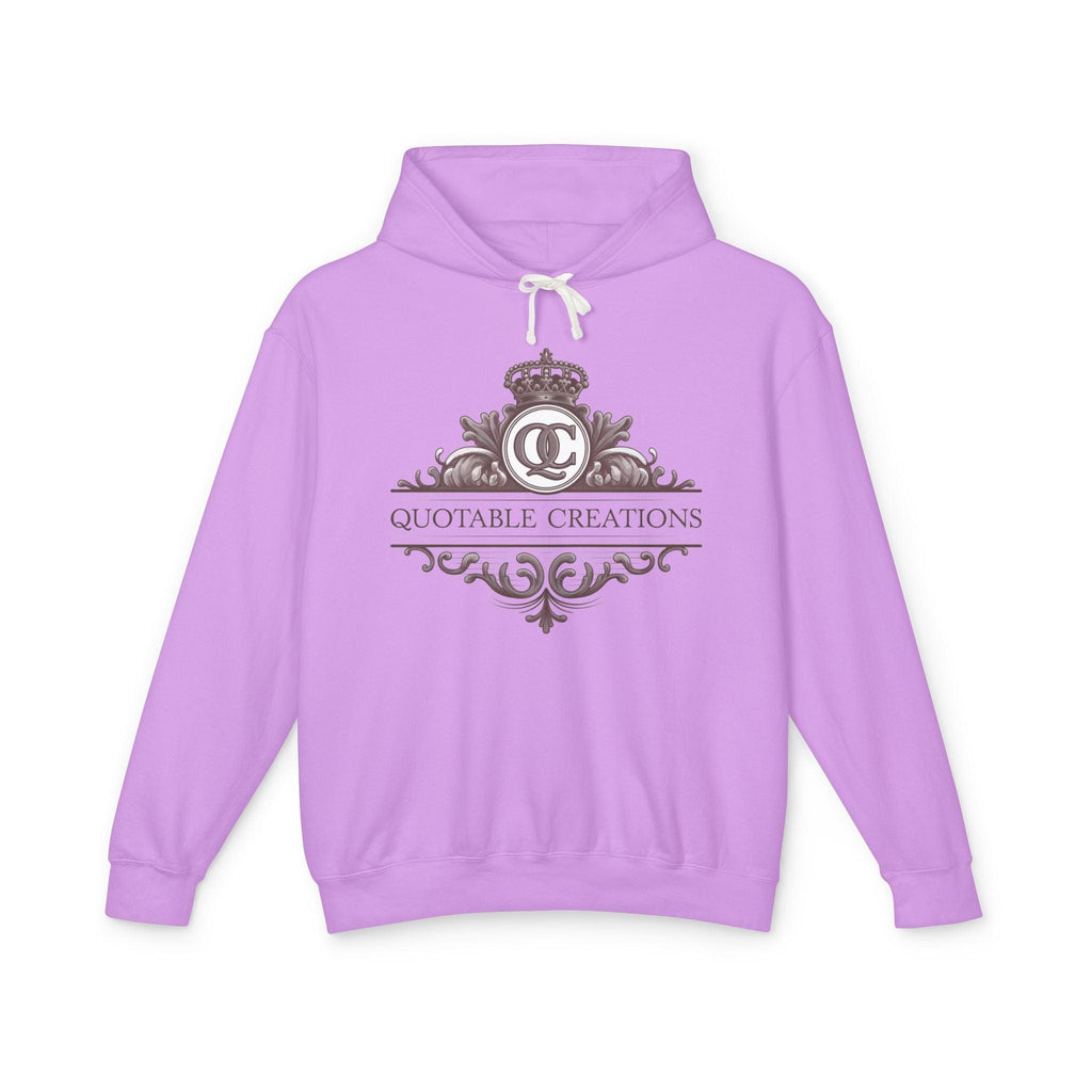 Printify Hoodie S / Neon Violet Quotable Creations - Lightweight Hoodie