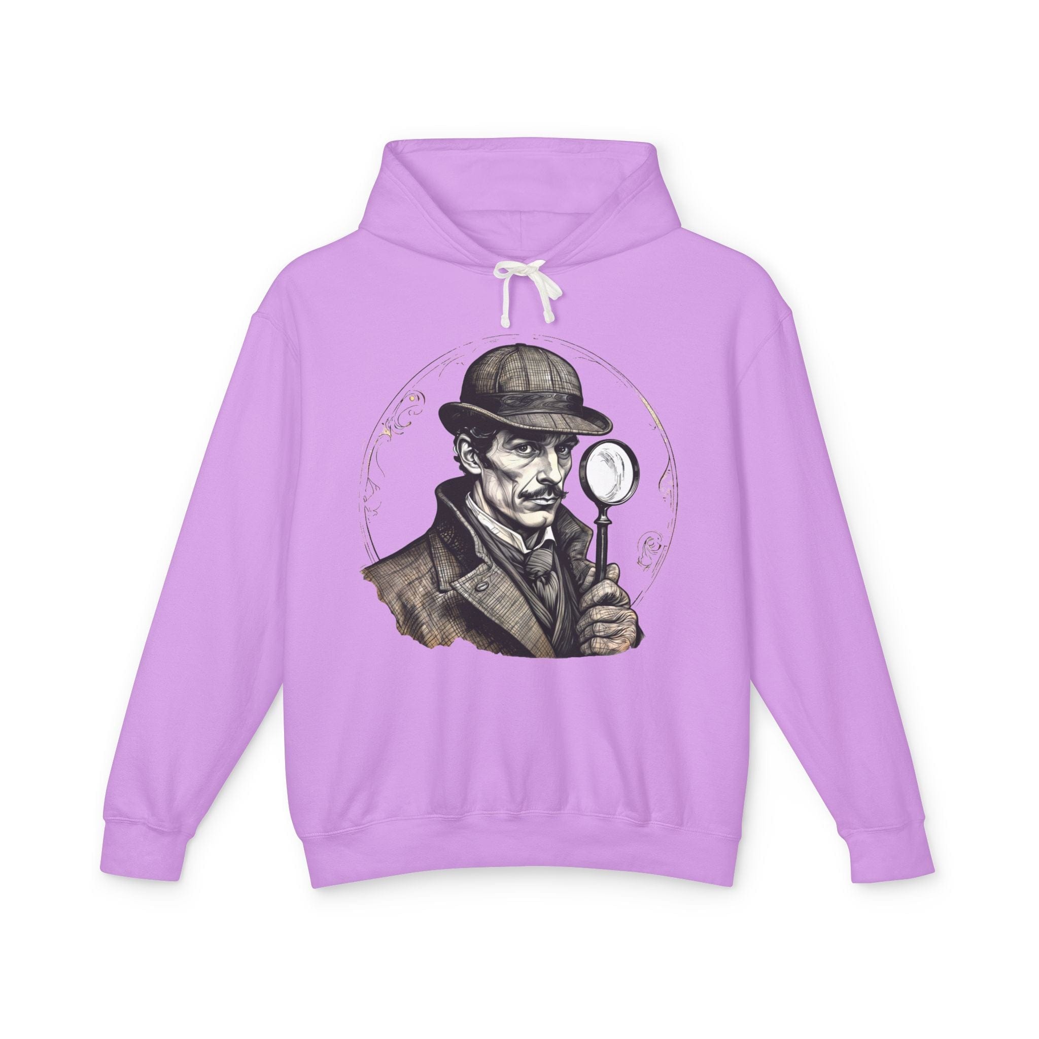 Printify Hoodie S / Neon Violet Sherlock Holmes Mysteries & Monsters - Lightweight Hoodie