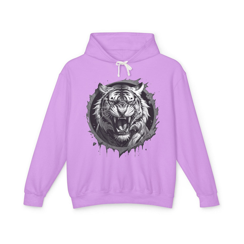 Printify Hoodie S / Neon Violet Tiger Roar Motivation - Lightweight Hoodie