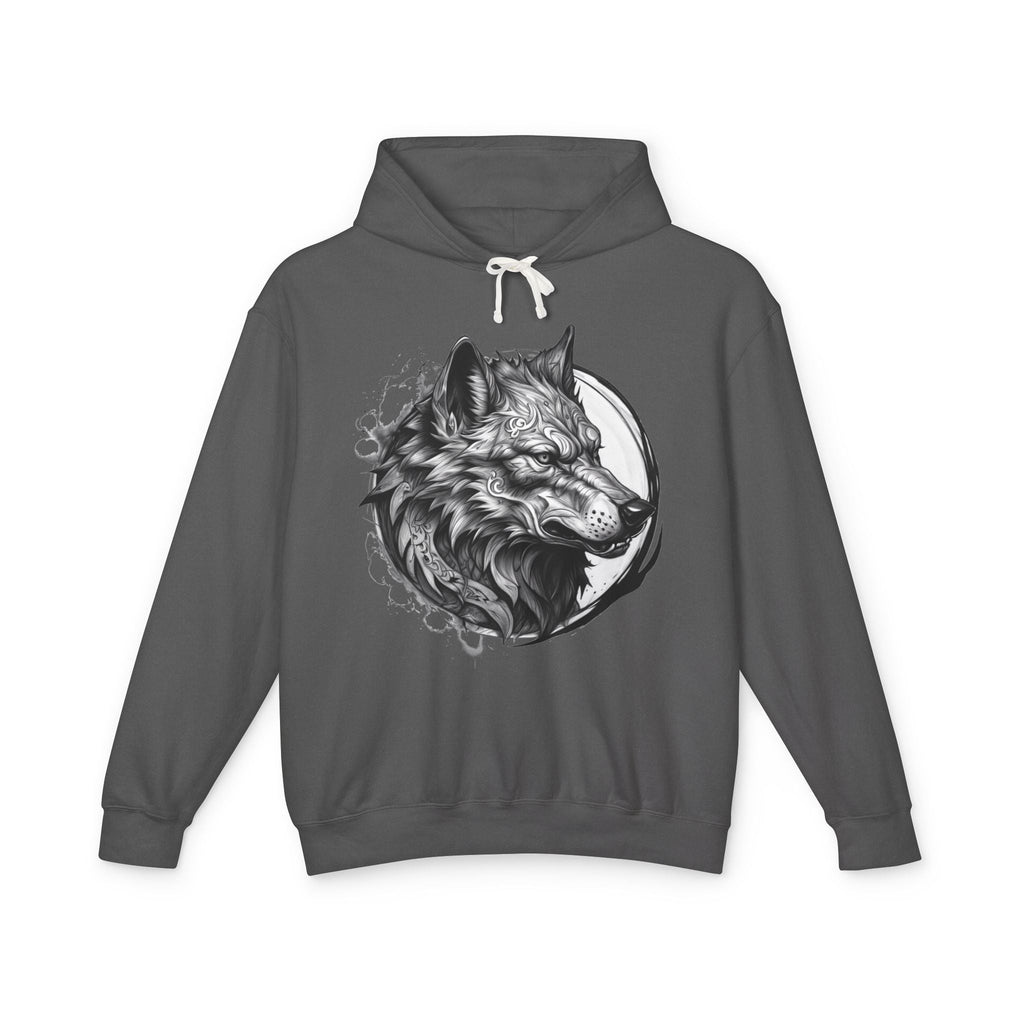Printify Hoodie S / Pepper Wolf Wild Motivation - Lightweight Hoodie