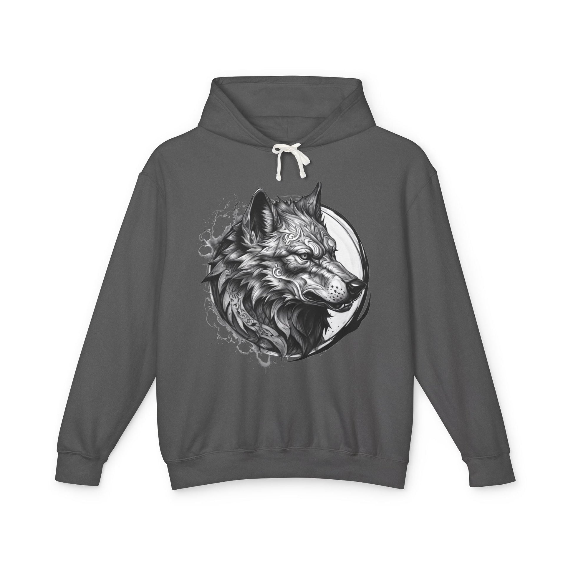 Printify Hoodie S / Pepper Wolf Wild Motivation - Lightweight Hoodie