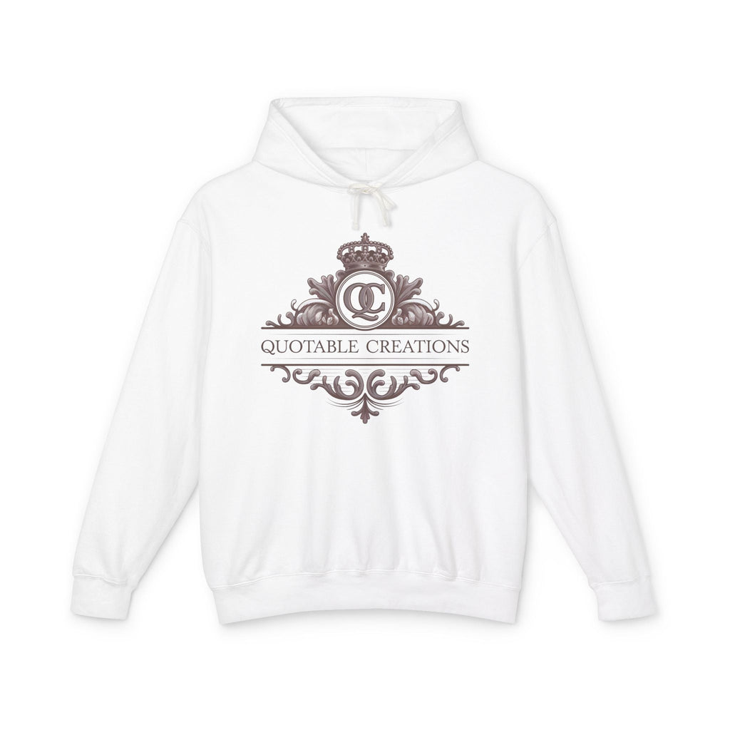 Printify Hoodie S / White Quotable Creations - Lightweight Hoodie