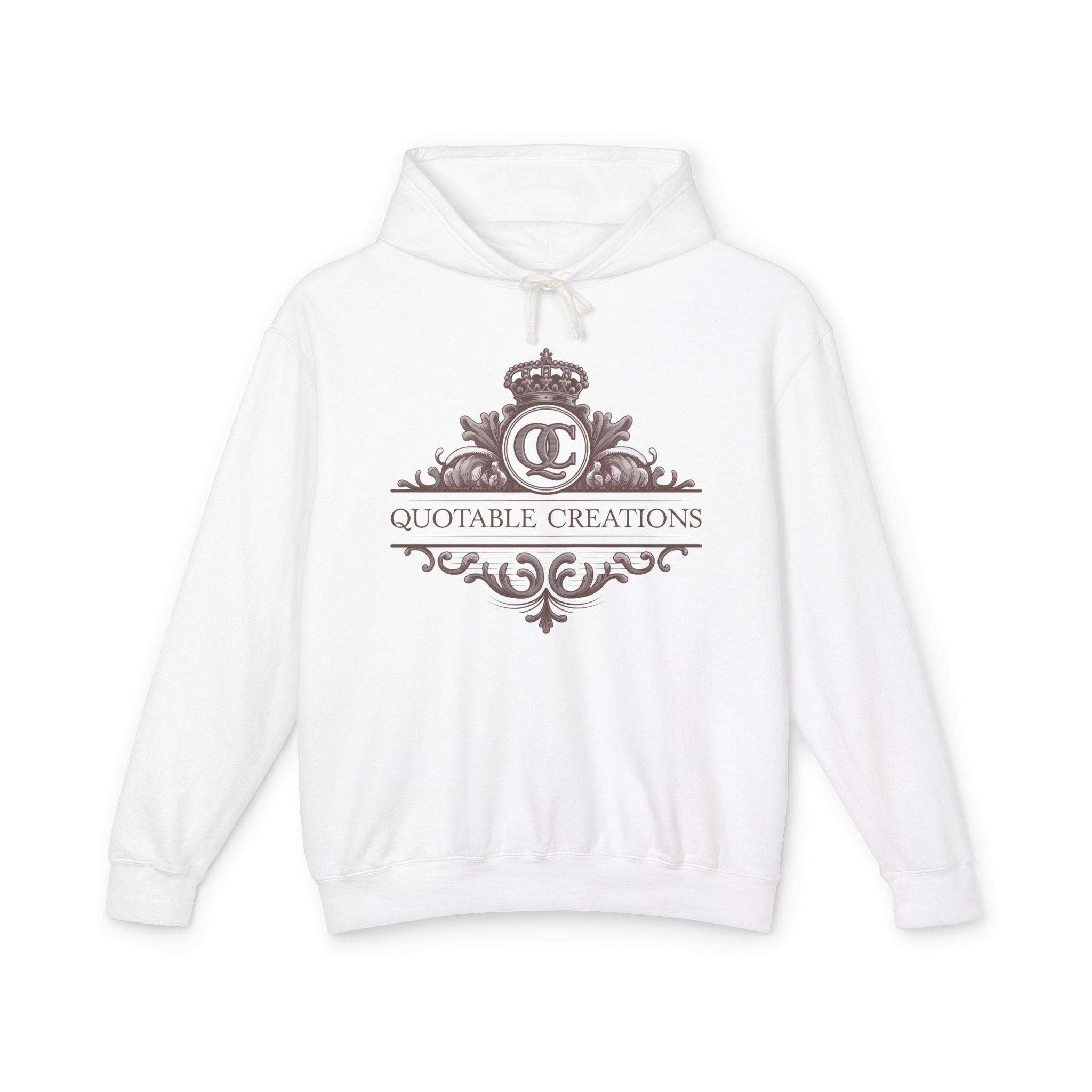 Printify Hoodie S / White Quotable Creations - Lightweight Hoodie