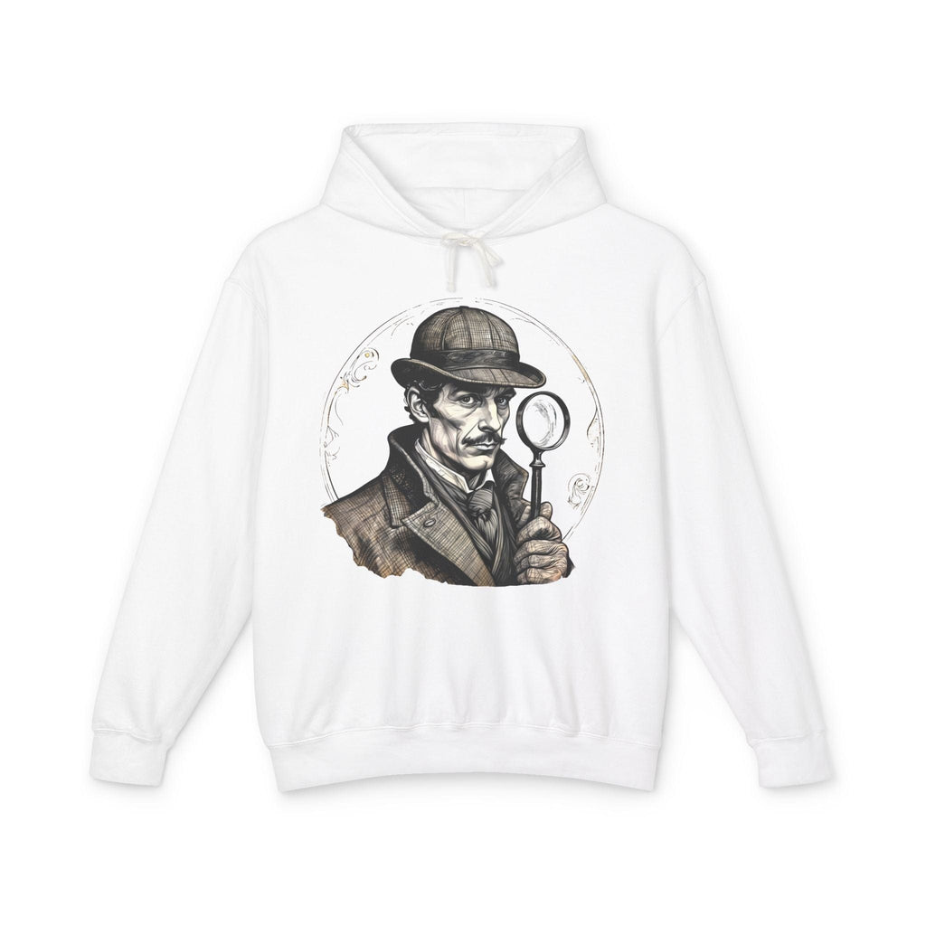 Printify Hoodie S / White Sherlock Holmes Mysteries & Monsters - Lightweight Hoodie