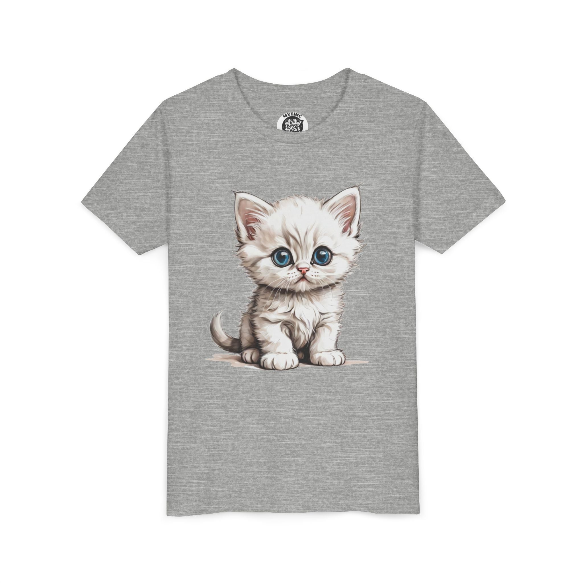 Printify Kids clothes Cute Kitten Youth Tee, Cat Lover Gift, Kids T-Shirt, Animal Lover Shirt, Birthday Present, Fun Casual Wear