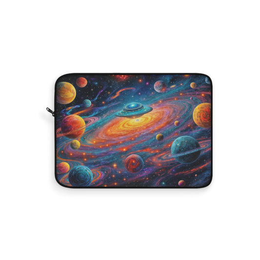 Printify Laptop Sleeve 12" Cosmic Galaxy Laptop Sleeve | Space-Themed Computer Case, Gifts for Astronomers, Starry Night Style, Tech Accessories, Personalized Gift