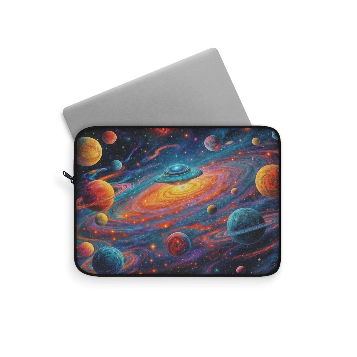 Printify Laptop Sleeve Cosmic Galaxy Laptop Sleeve | Space-Themed Computer Case, Gifts for Astronomers, Starry Night Style, Tech Accessories, Personalized Gift