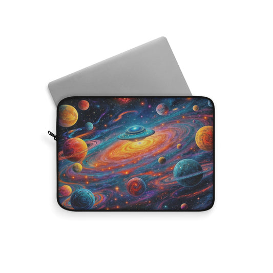 Printify Laptop Sleeve Cosmic Galaxy Laptop Sleeve | Space-Themed Computer Case, Gifts for Astronomers, Starry Night Style, Tech Accessories, Personalized Gift