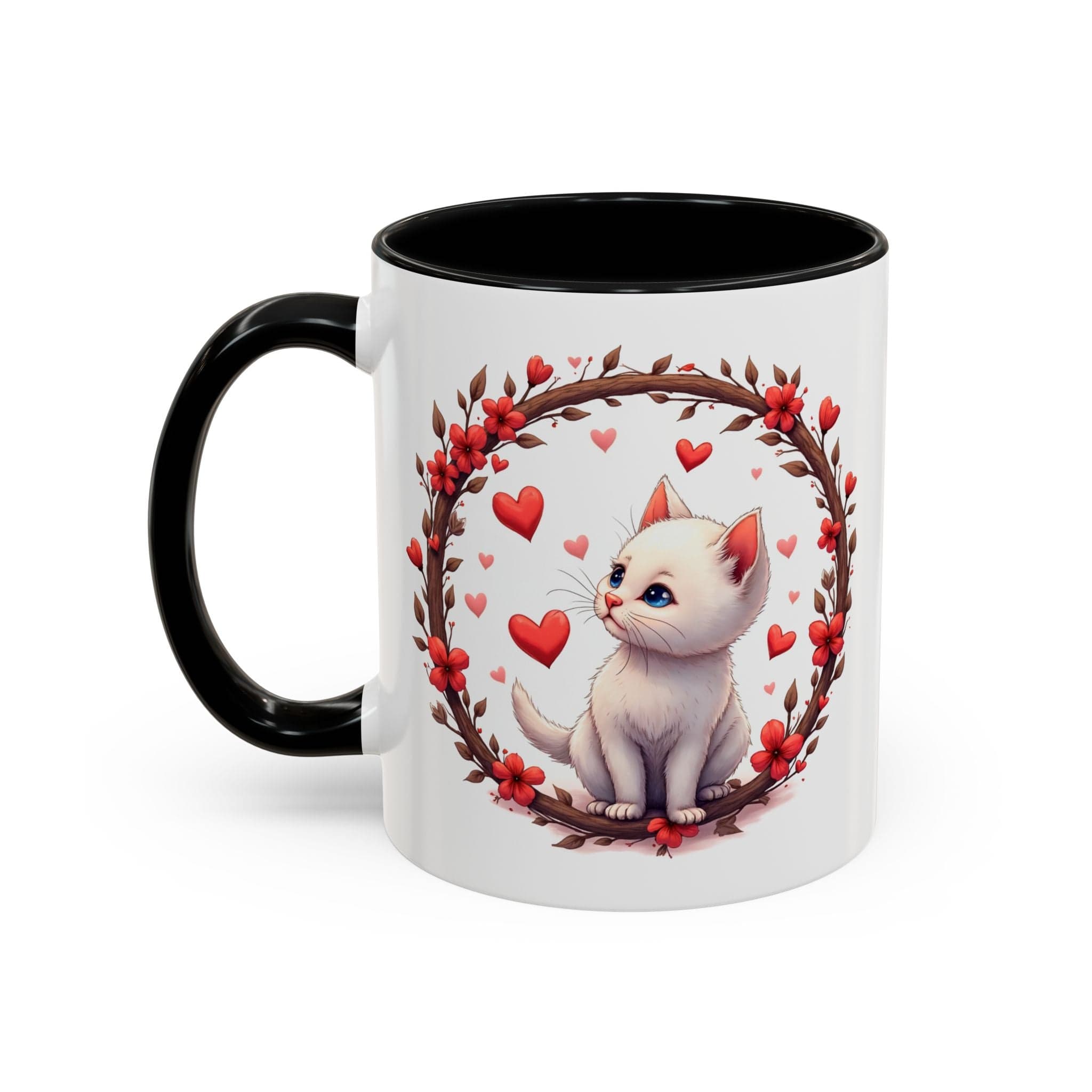 Printify Mug 11oz / Black Mug - Fur-ever Love - Love & Fun Mug with QR Code Quote Video
