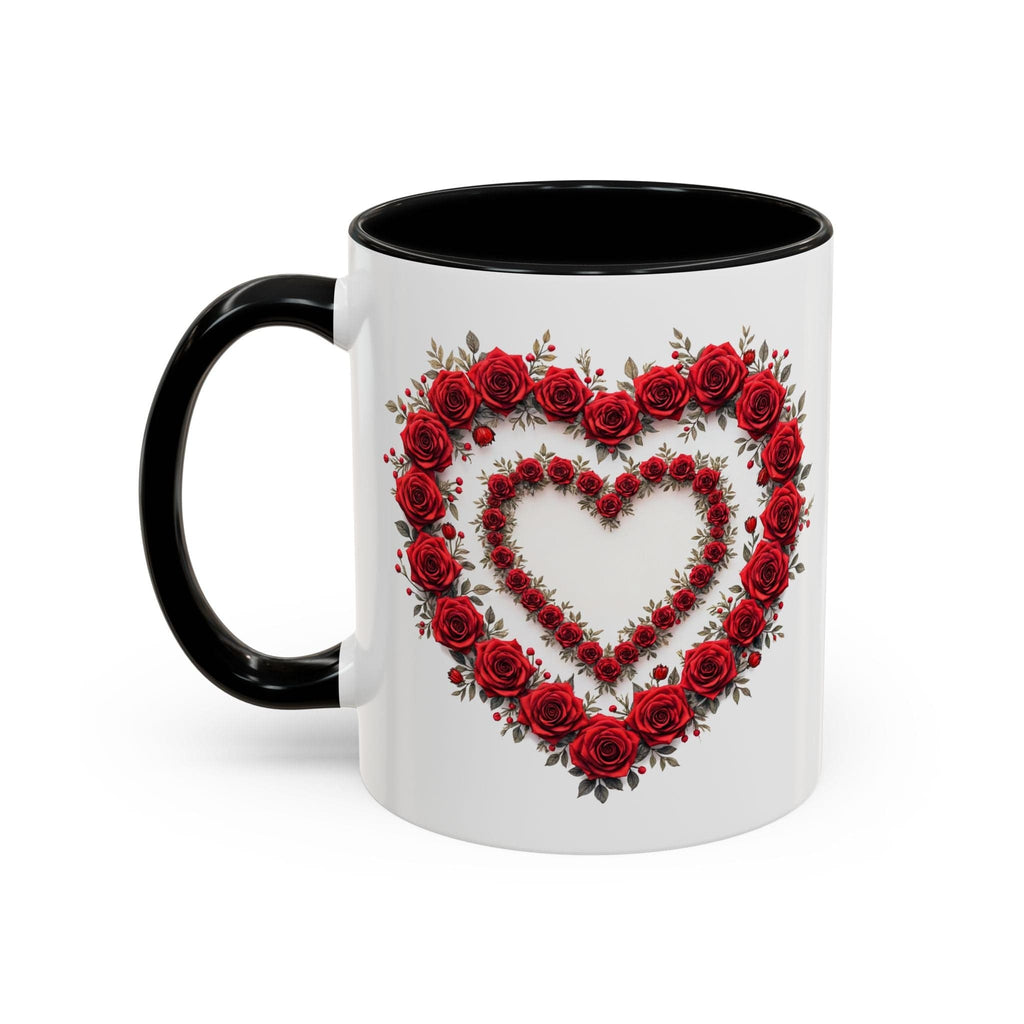 Printify Mug 11oz / Black Mug - Heartfelt Connection - Love & Romance QR Code Quote Video
