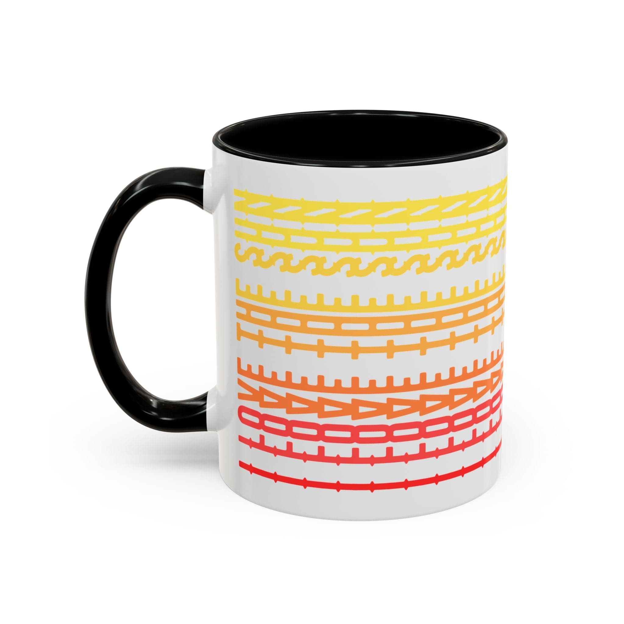 Printify Mug 11oz / Black Mug - I Love The Sun - Hidden Message