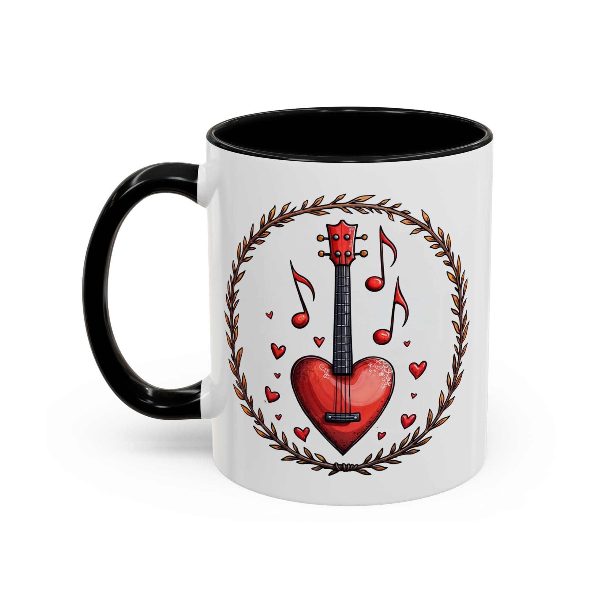 Printify Mug 11oz / Black Mug - Sweet Symphony - Love & Fun Mug with QR Code Quote Video