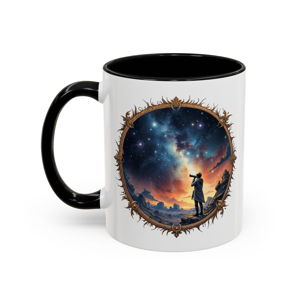 Printify Mug 11oz / Black UFO Coffee Mug Featuring Hilarious Bigfoot and Alien Quotes - for Skeptical Believers Who Love Unique Quirky Gifts Jokes QR Code Quote Video