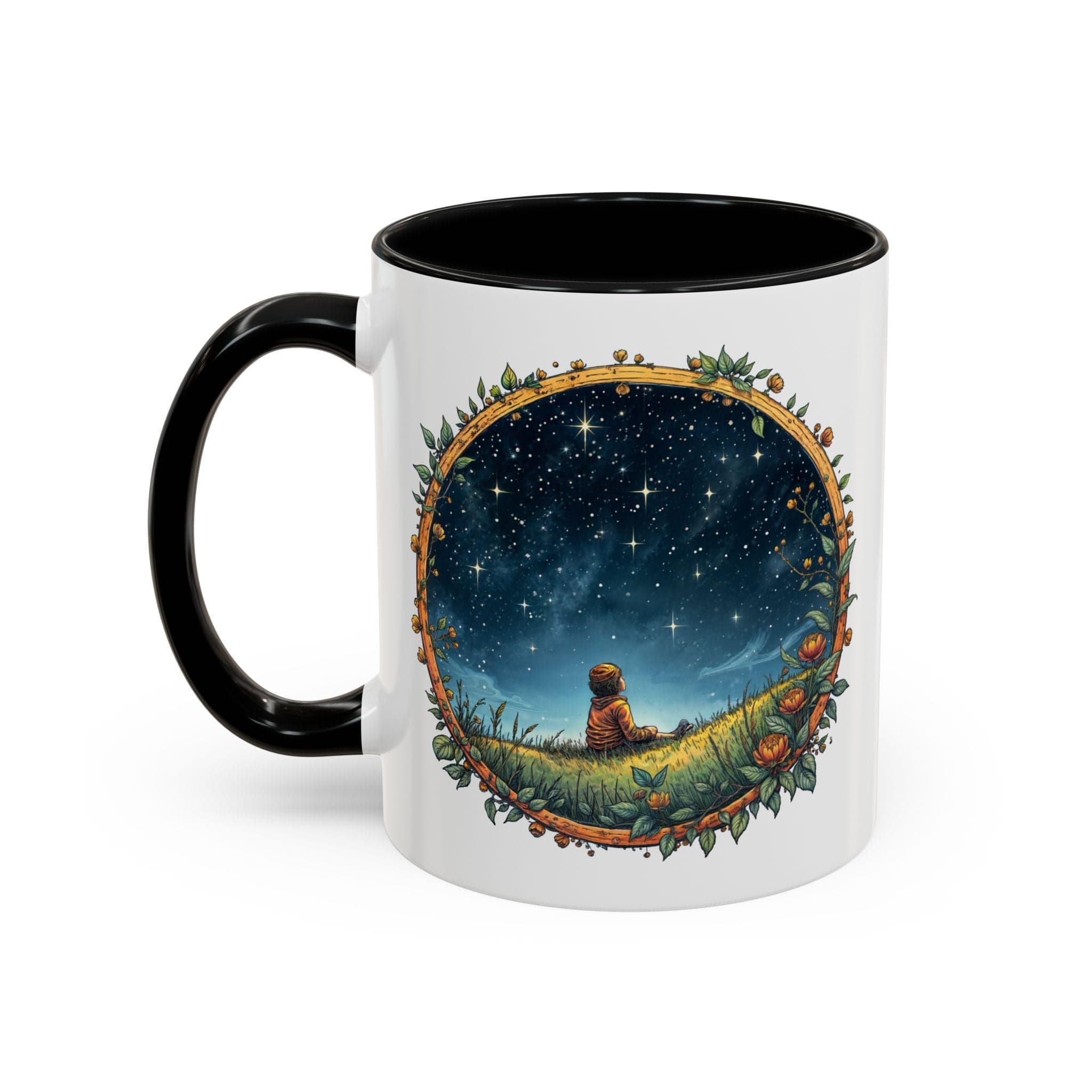 Printify Mug 11oz / Black UFO Coffee Mug with Funny Alien Quotes - for Skeptical Space Enthusiasts Fans of Quirky Gifts and Unique Alien Sightings QR Code Quote Video