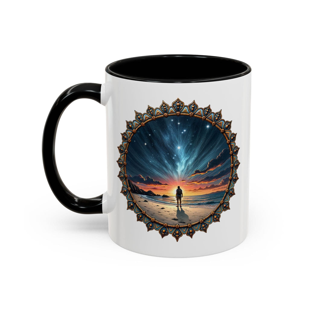 Printify Mug 11oz / Black UFO Coffee Mug with Hilarious Alien Reality Show Quotes - for Space Enthusiast Who Enjoy Unique Gift Intergalactic Humor QR Code Quote Video