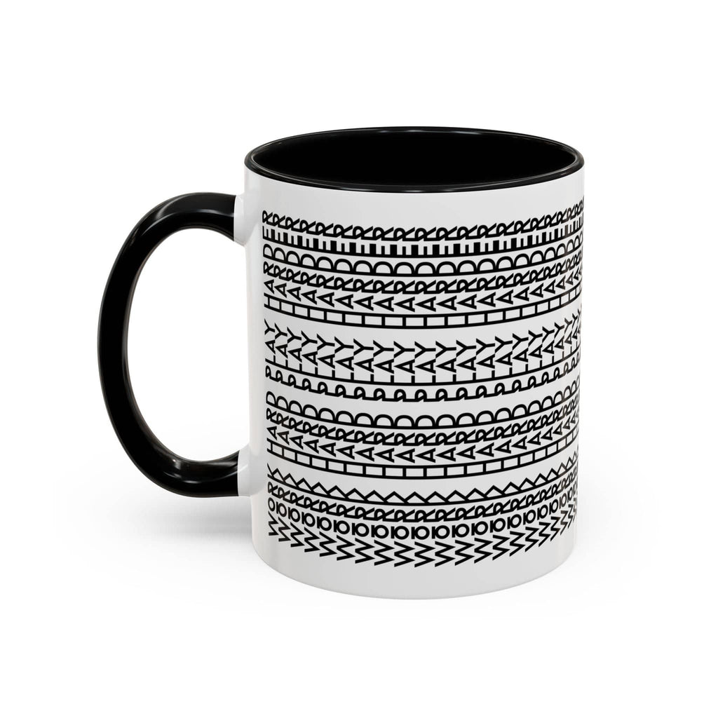 Printify Mug 11oz / Black Work Hard Play Harder - Hidden Message Mug