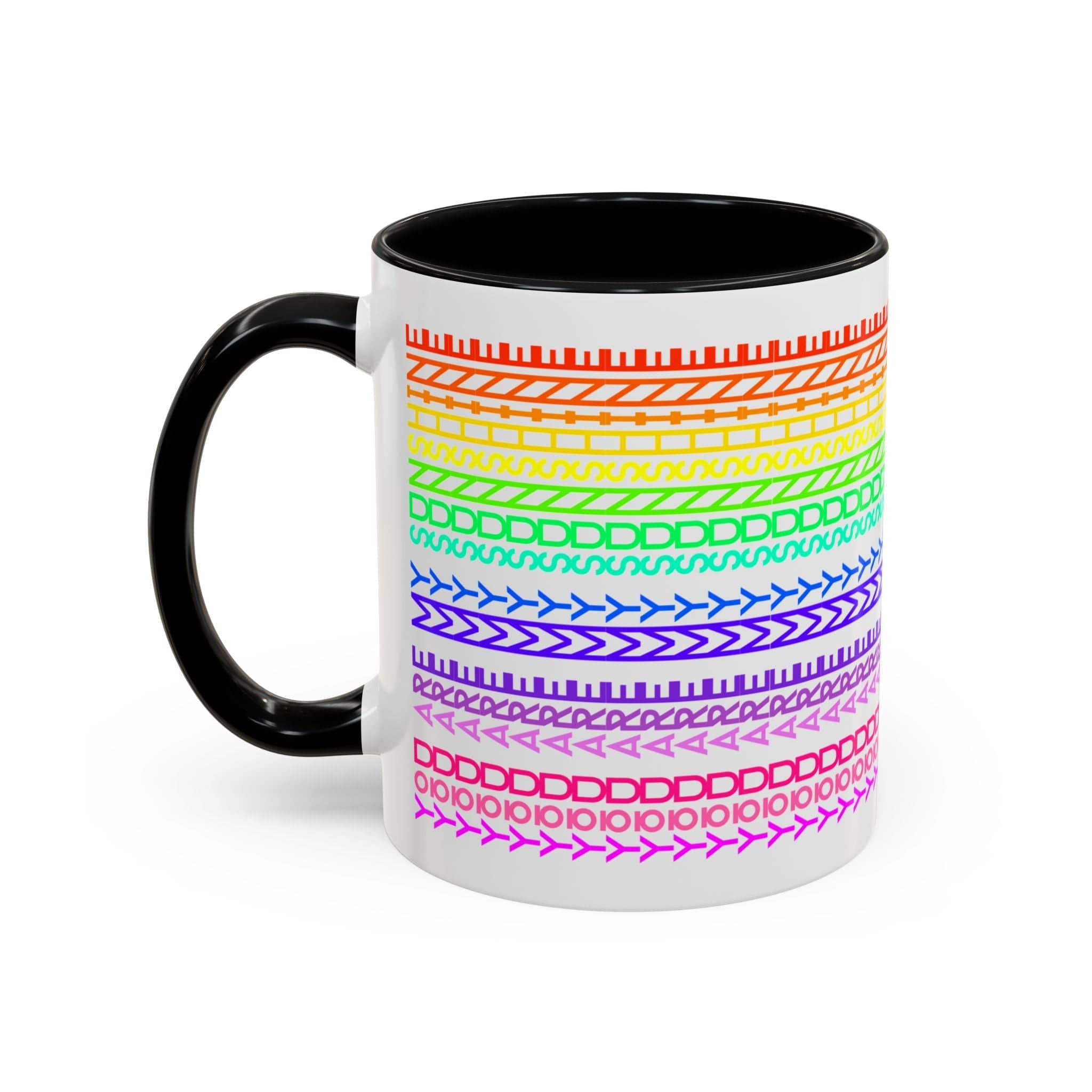 Printify Mug 11oz / Black You Are My Sunshine Rainbow - Hidden Message Mug