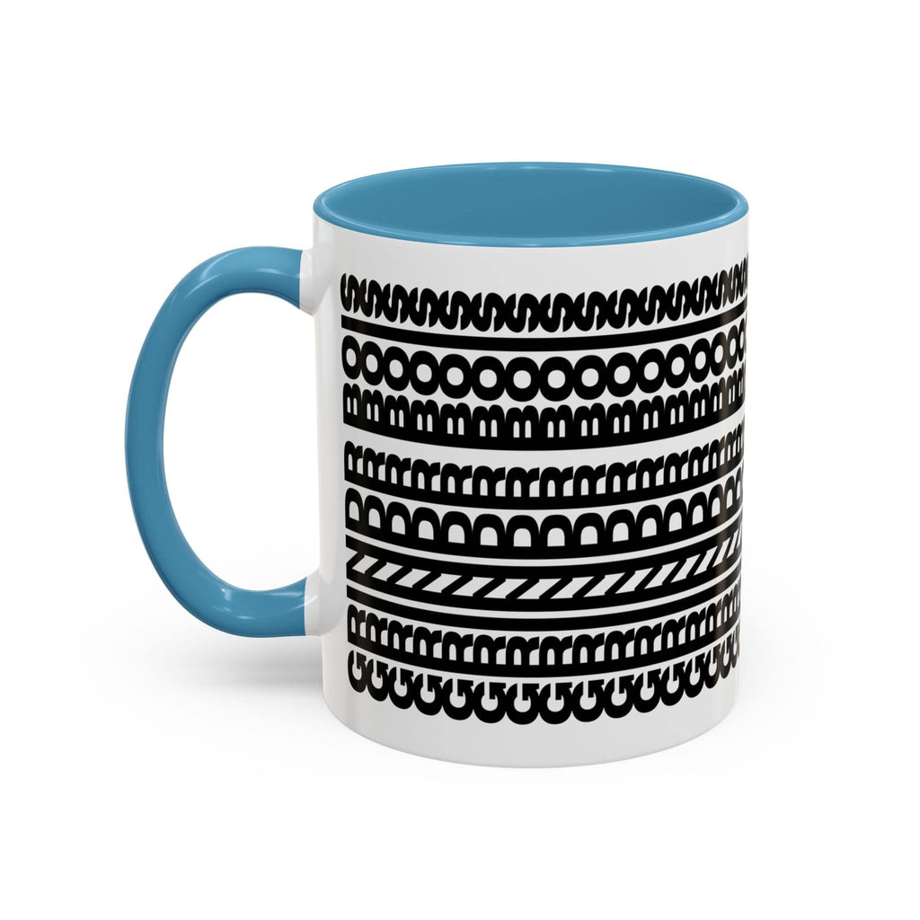 Printify Mug 11oz / Light Blue GRINDER BOIS - Hidden Message
