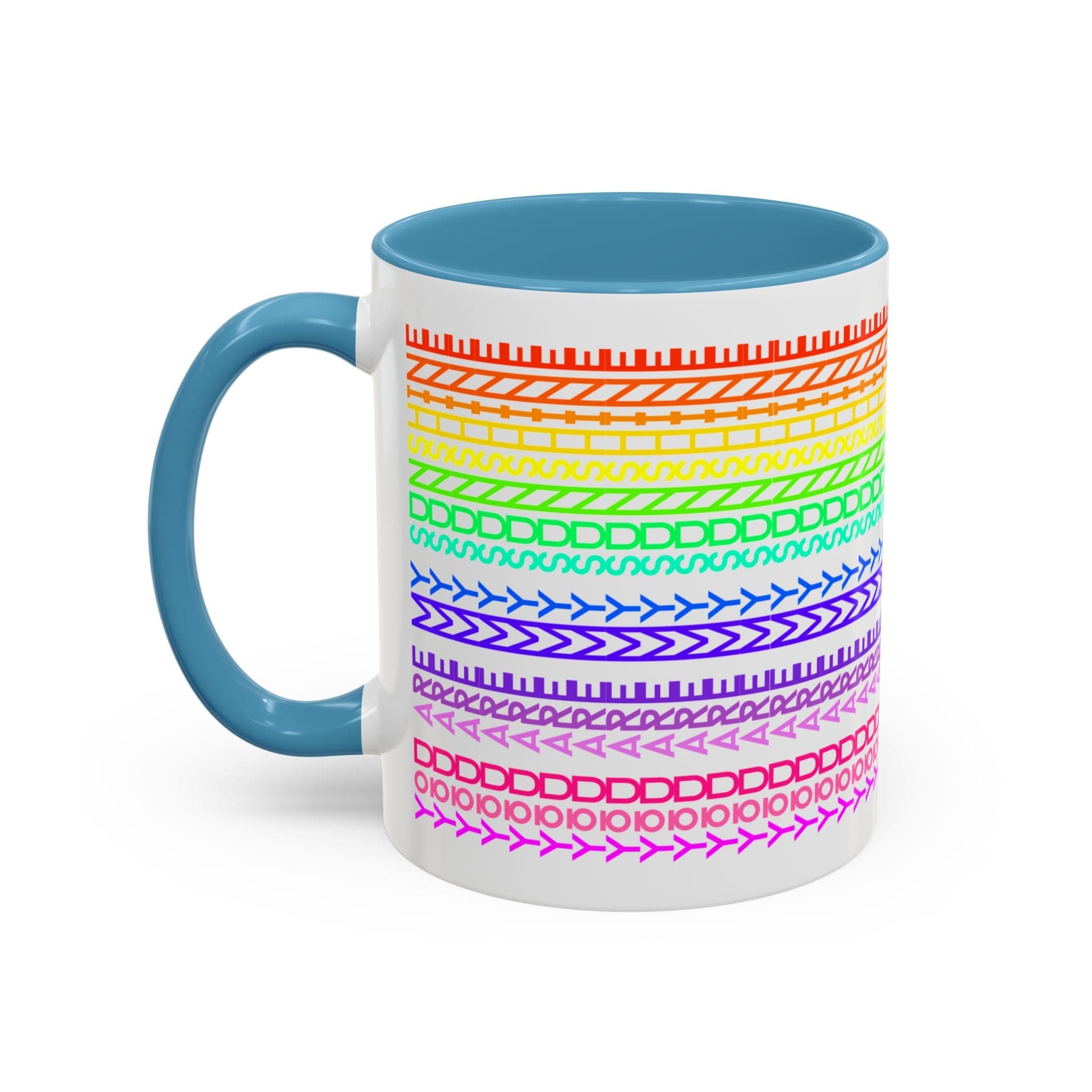 Printify Mug 11oz / Light Blue You Are My Sunshine Rainbow - Hidden Message Mug