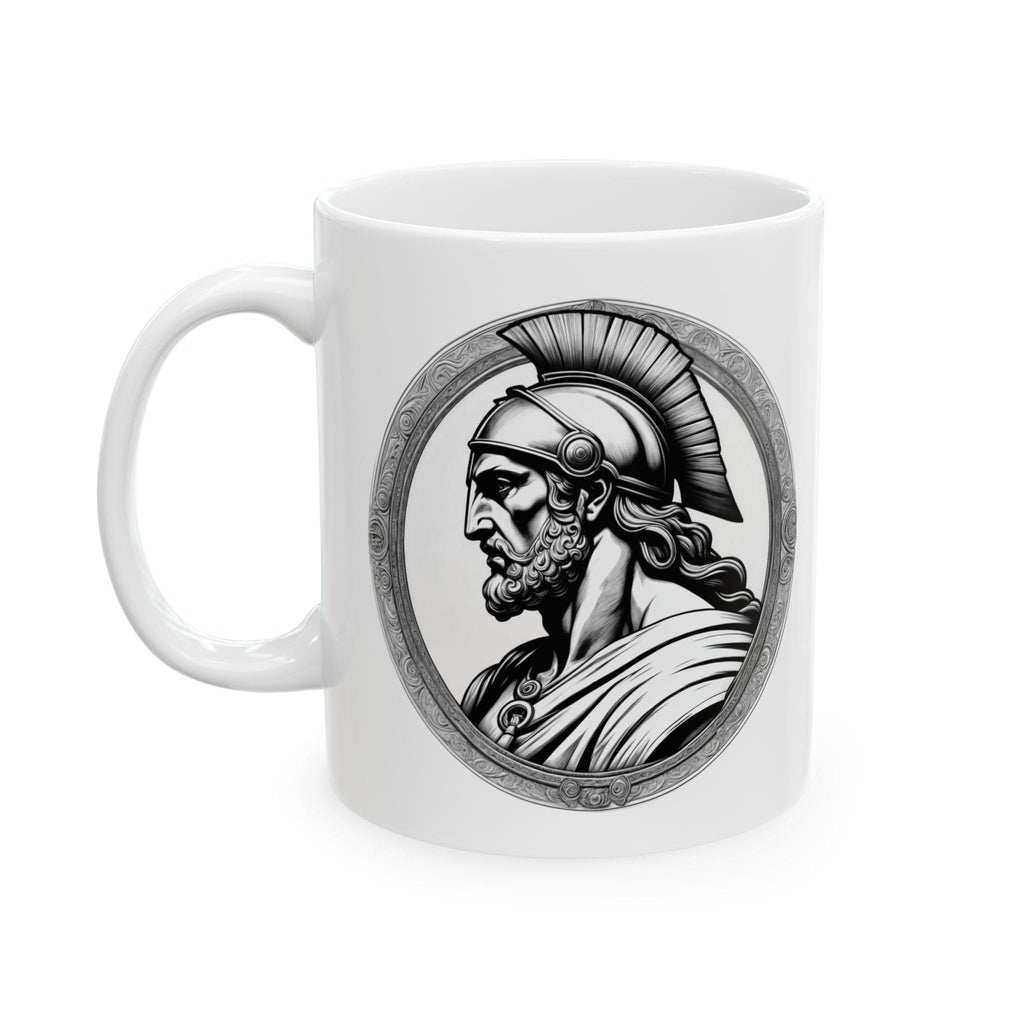 Printify Mug 11oz Mug - Achilles Motivational Inspirational QR Code Quote Video