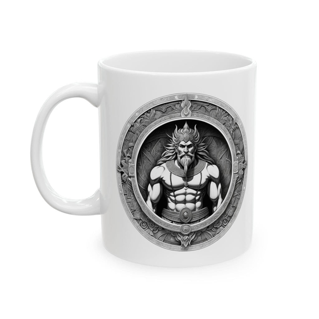 Printify Mug 11oz Mug - Gilgamesh - Heroes & Quests Motivational QR Code Quote Video