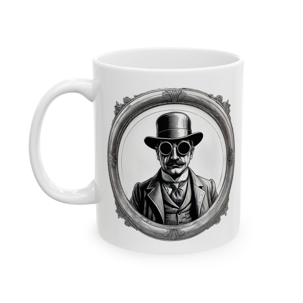Printify Mug 11oz Mug - Invisible Man - Mysteries & Monsters Inspirational QR Code Quote Video