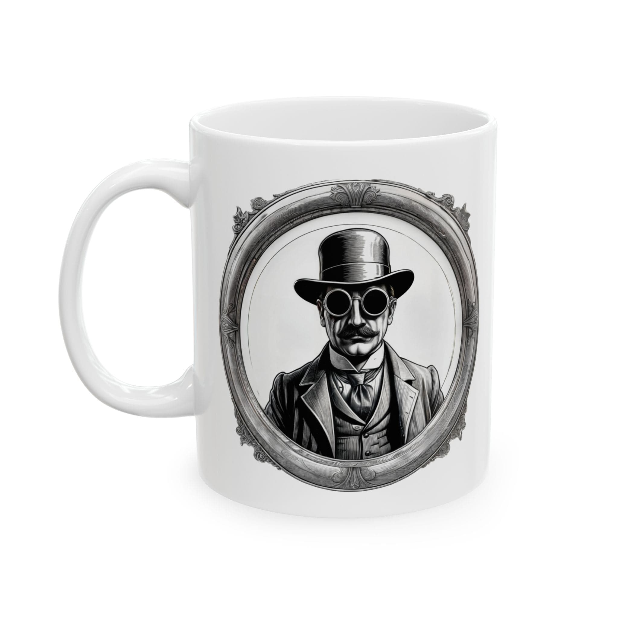 Printify Mug 11oz Mug - Invisible Man - Mysteries & Monsters Inspirational QR Code Quote Video