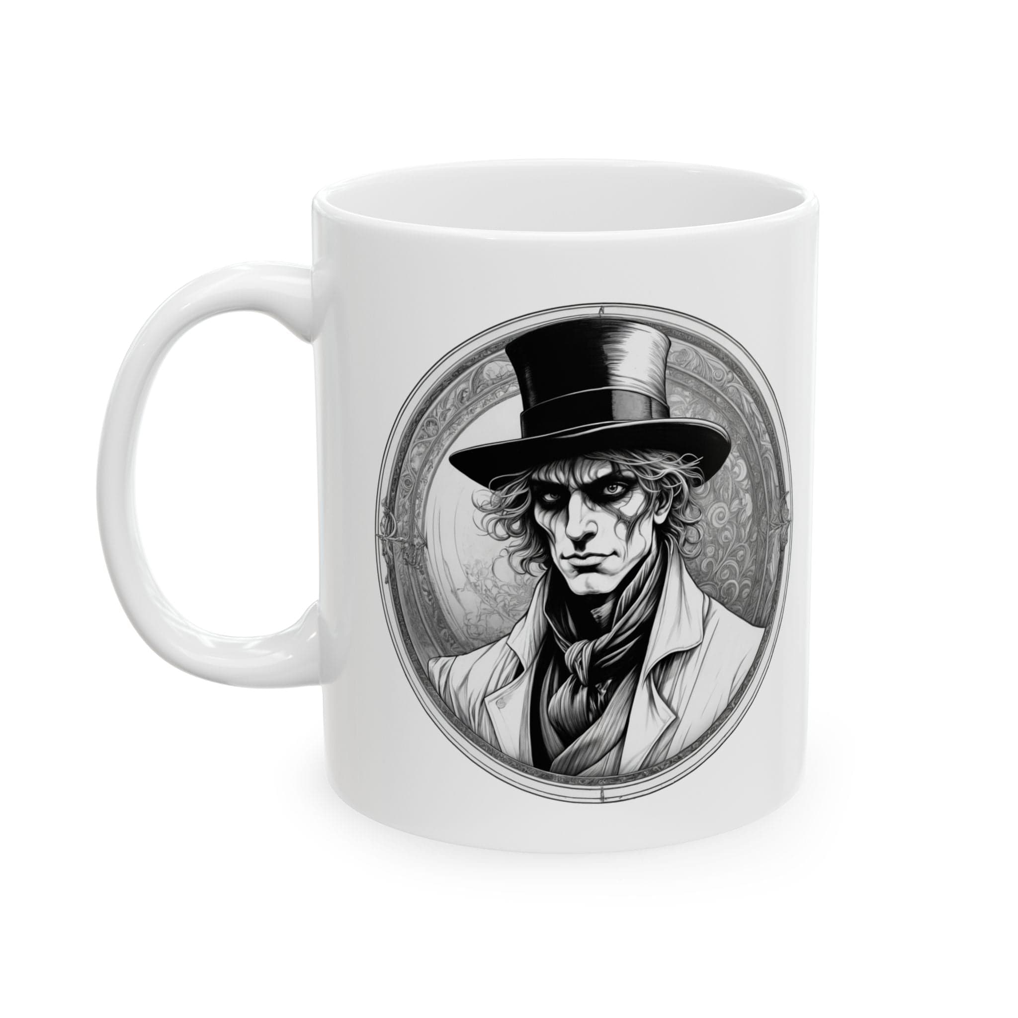 Printify Mug 11oz Mug - The Sandman - Mysteries & Monsters Inspirational QR Code Quote Video