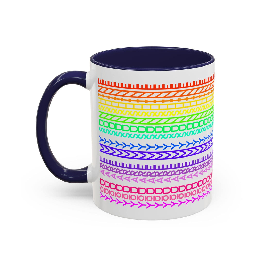 Printify Mug 11oz / Navy You Are My Sunshine Rainbow - Hidden Message Mug