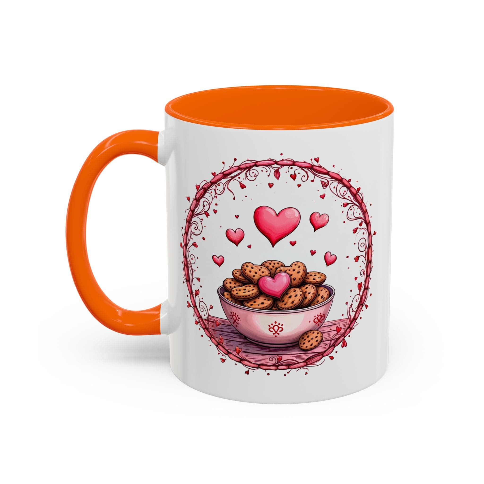 Printify Mug 11oz / Orange Mug - Recipe for Love - Love & Fun Mug with QR Code Quote Video