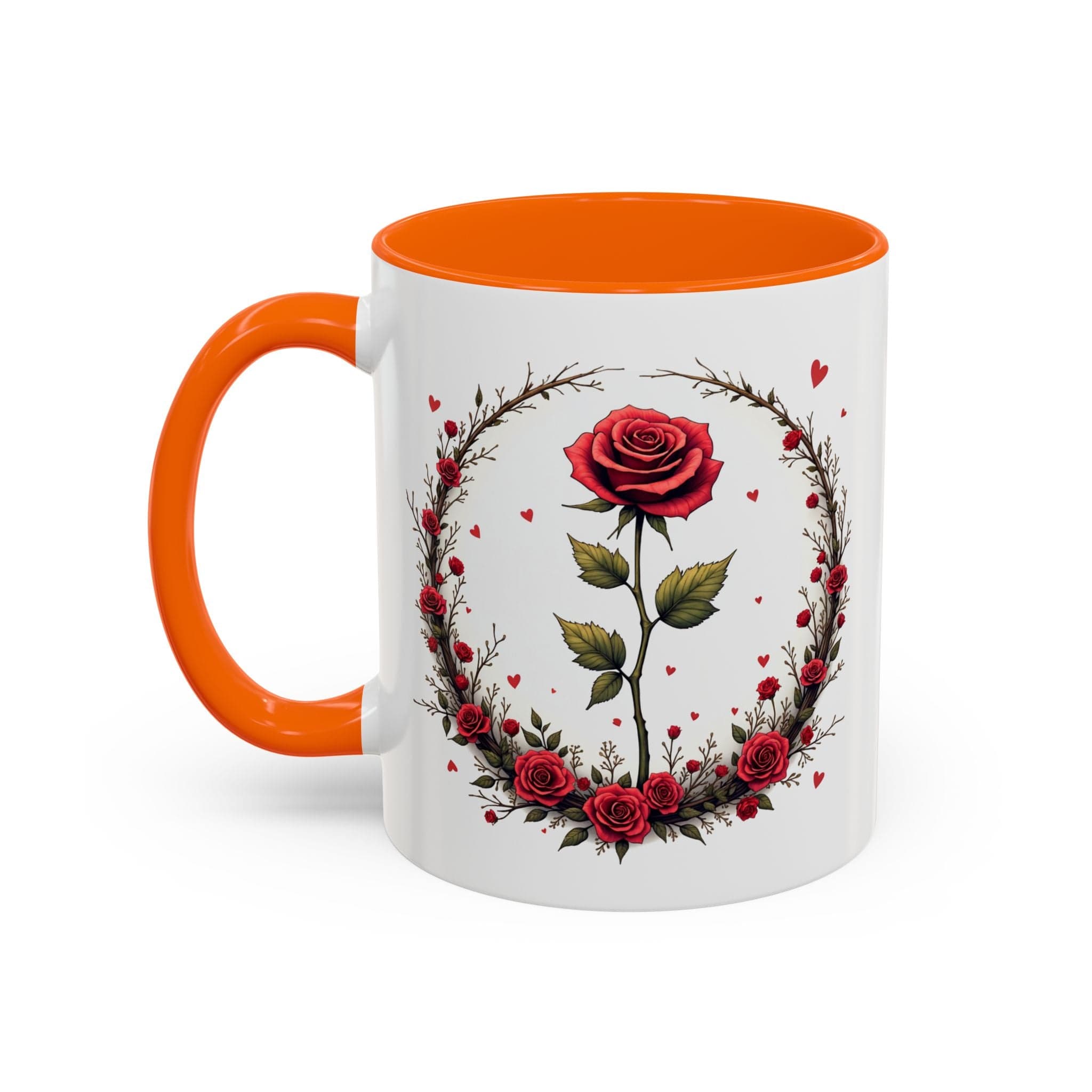 Printify Mug 11oz / Orange Mug - Sweet Scents - Love & Romance QR Code Quote Video