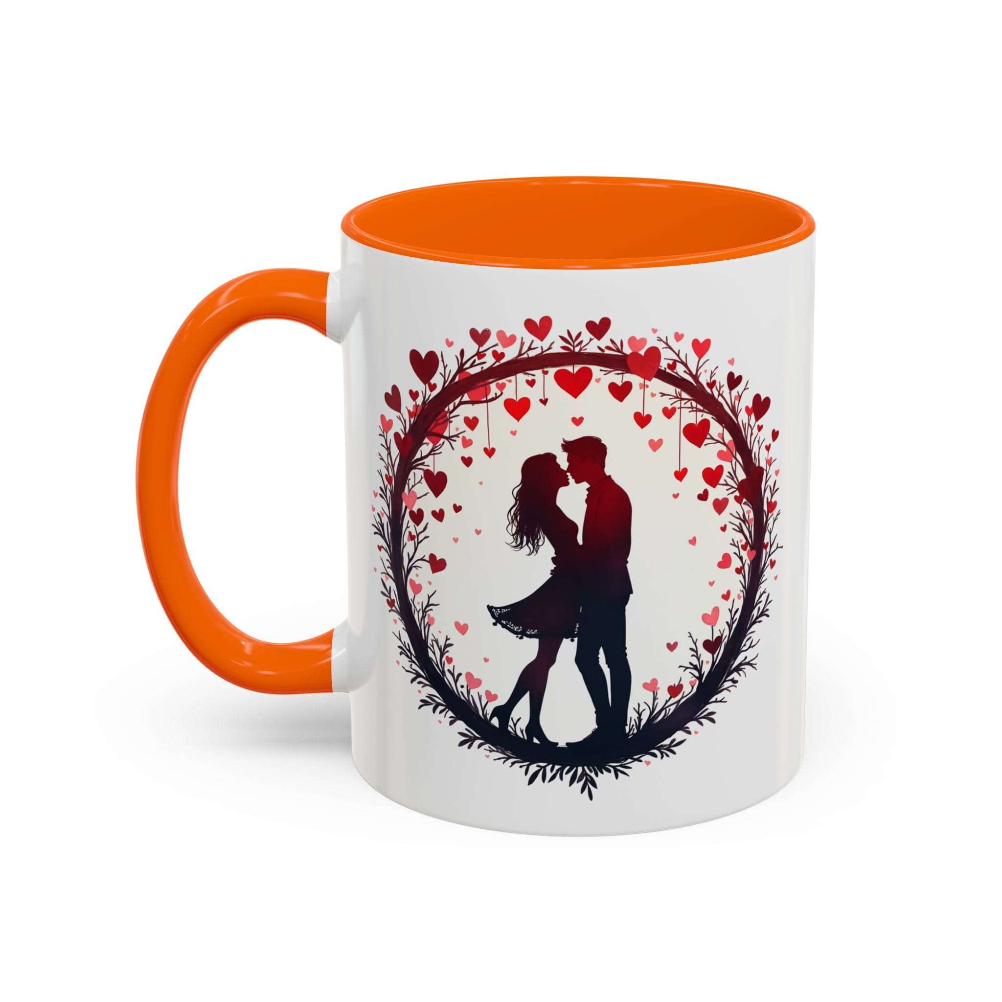 Printify Mug 11oz / Orange Perfect Pair Mug Celebrate Unbreakable Love with This Ideal Couples Gift for Lovers and Partner Cherish Togetherness QR Quote Video Keepsake