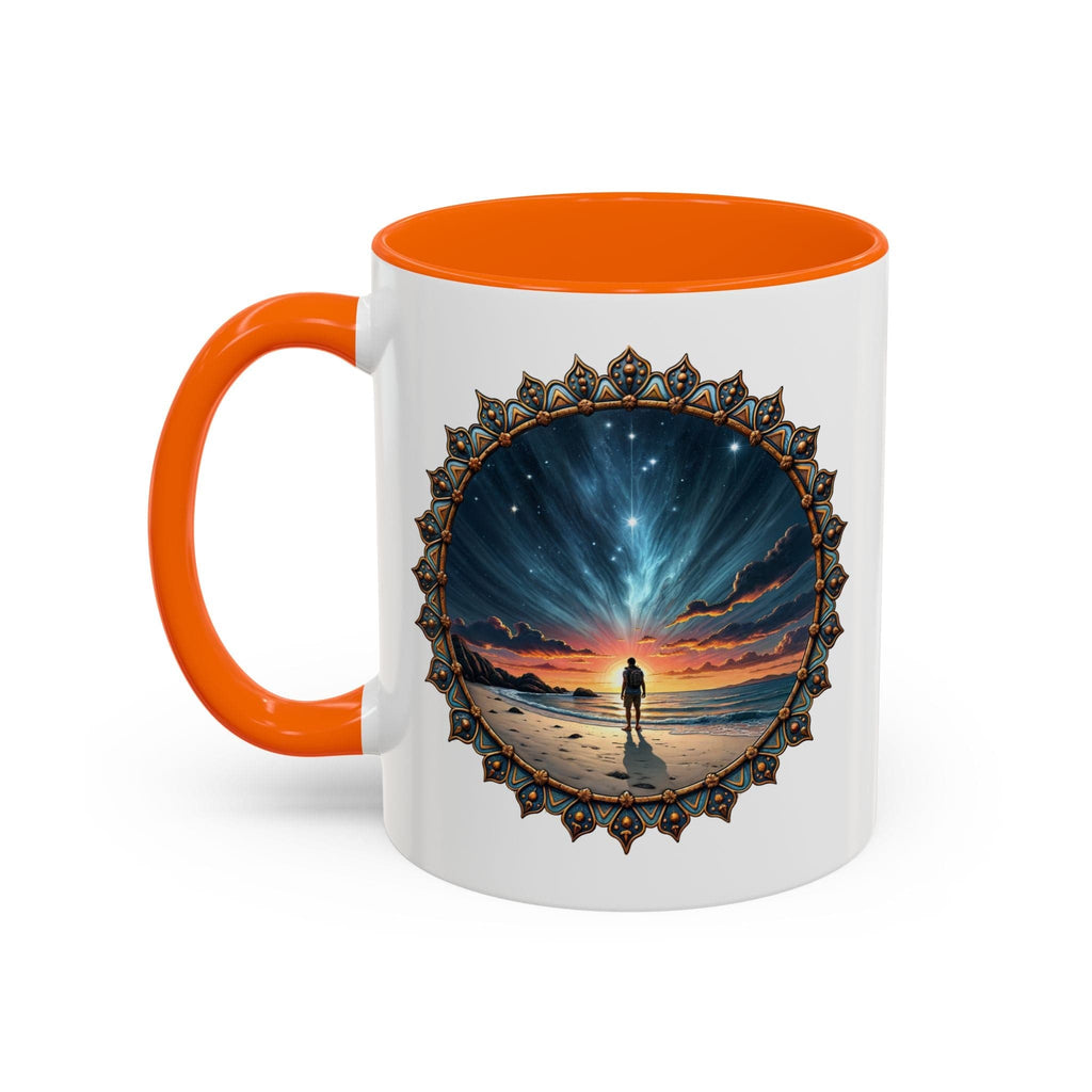 Printify Mug 11oz / Orange UFO Coffee Mug with Hilarious Alien Reality Show Quotes - for Space Enthusiast Who Enjoy Unique Gift Intergalactic Humor QR Code Quote Video
