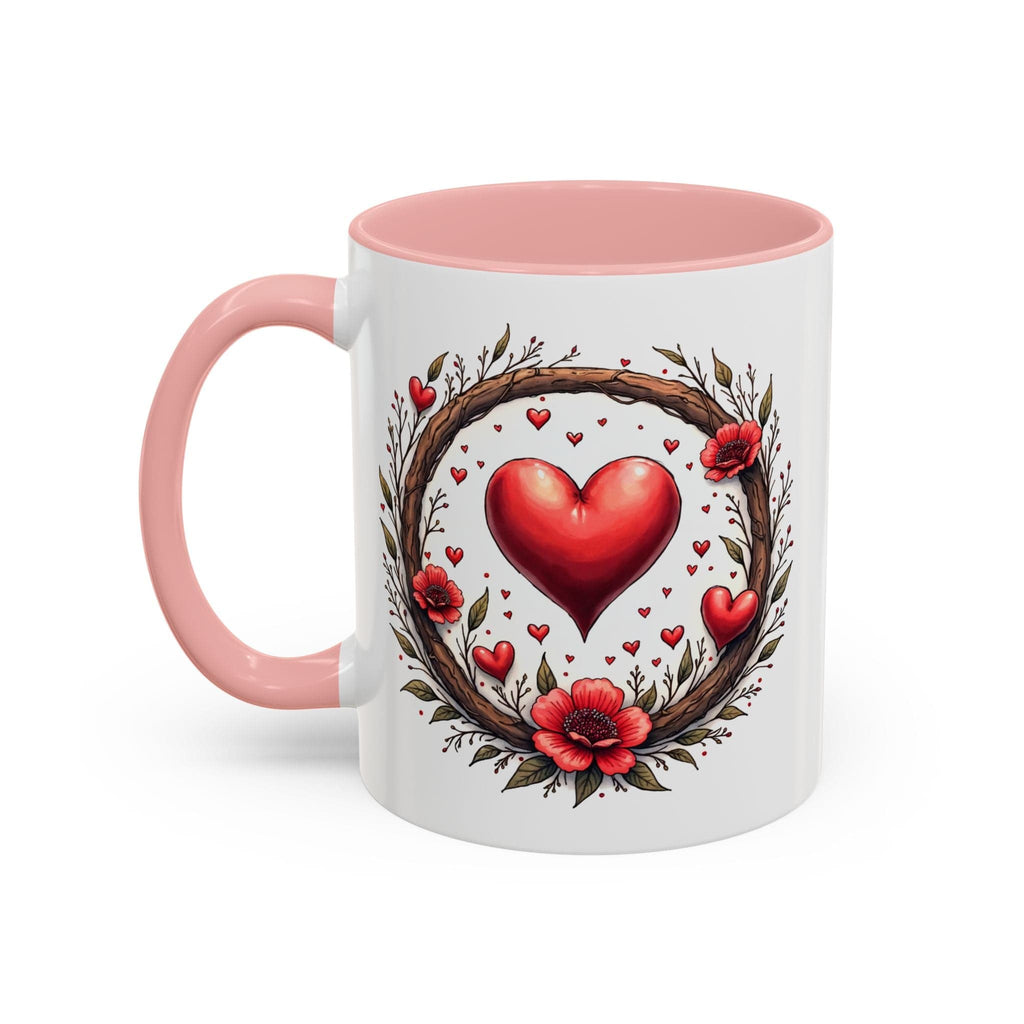 Printify Mug 11oz / Pink Mug - Heartbeat Harmony - Love & Romance QR Code Quote Video