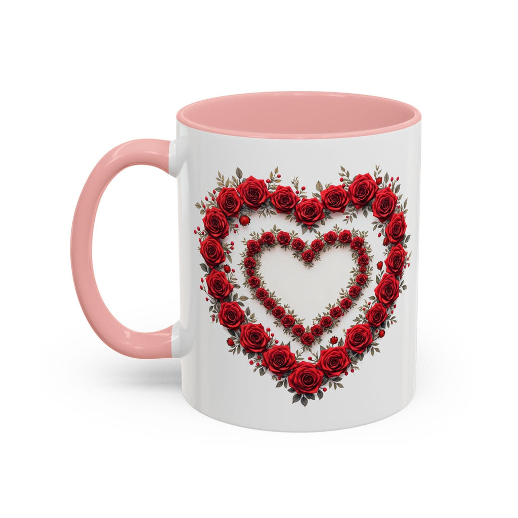 Printify Mug 11oz / Pink Mug - Heartfelt Connection - Love & Romance QR Code Quote Video