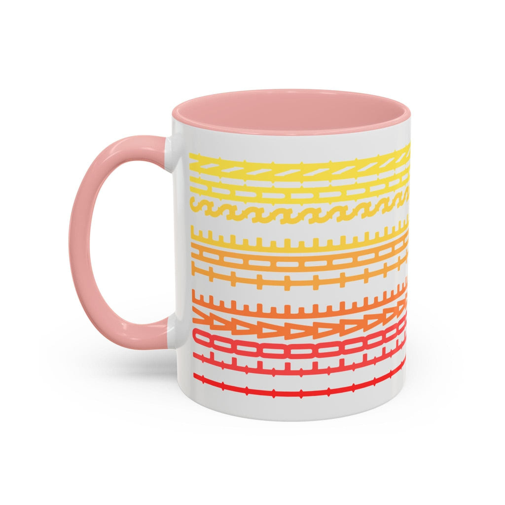 Printify Mug 11oz / Pink Mug - I Love The Sun - Hidden Message