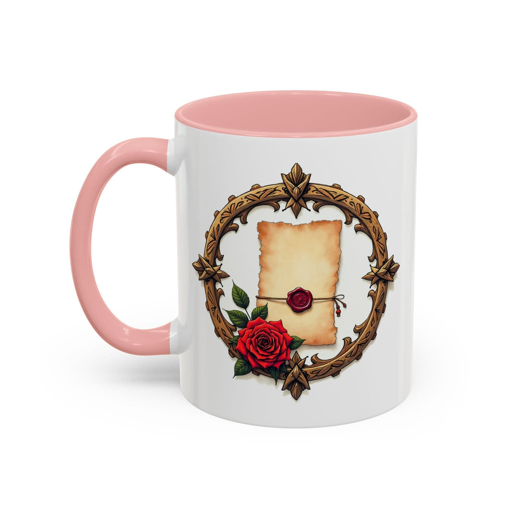 Printify Mug 11oz / Pink Mug - Love Letter - Love & Romance QR Code Quote Video