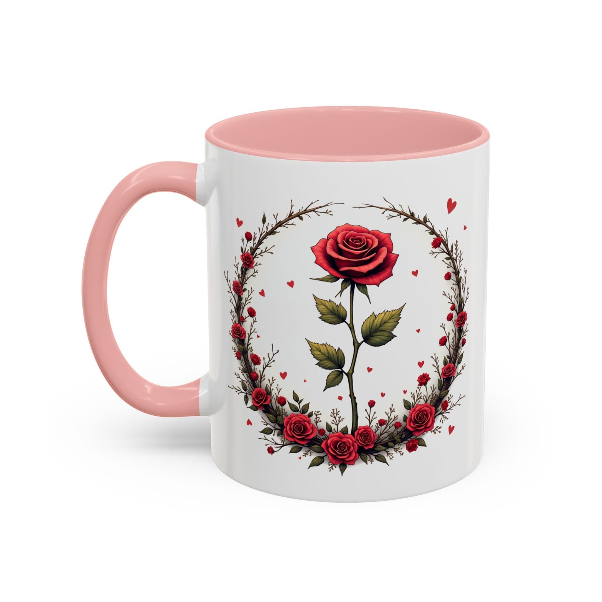 Printify Mug 11oz / Pink Mug - Sweet Scents - Love & Romance QR Code Quote Video