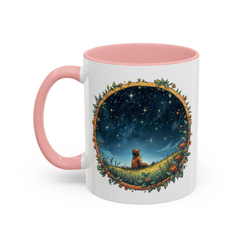 Printify Mug 11oz / Pink UFO Coffee Mug with Funny Alien Quotes - for Skeptical Space Enthusiasts Fans of Quirky Gifts and Unique Alien Sightings QR Code Quote Video