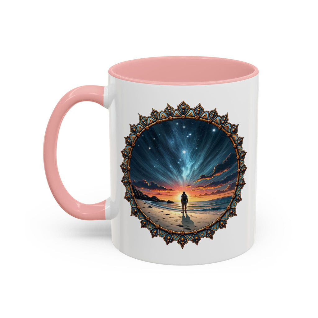 Printify Mug 11oz / Pink UFO Coffee Mug with Hilarious Alien Reality Show Quotes - for Space Enthusiast Who Enjoy Unique Gift Intergalactic Humor QR Code Quote Video