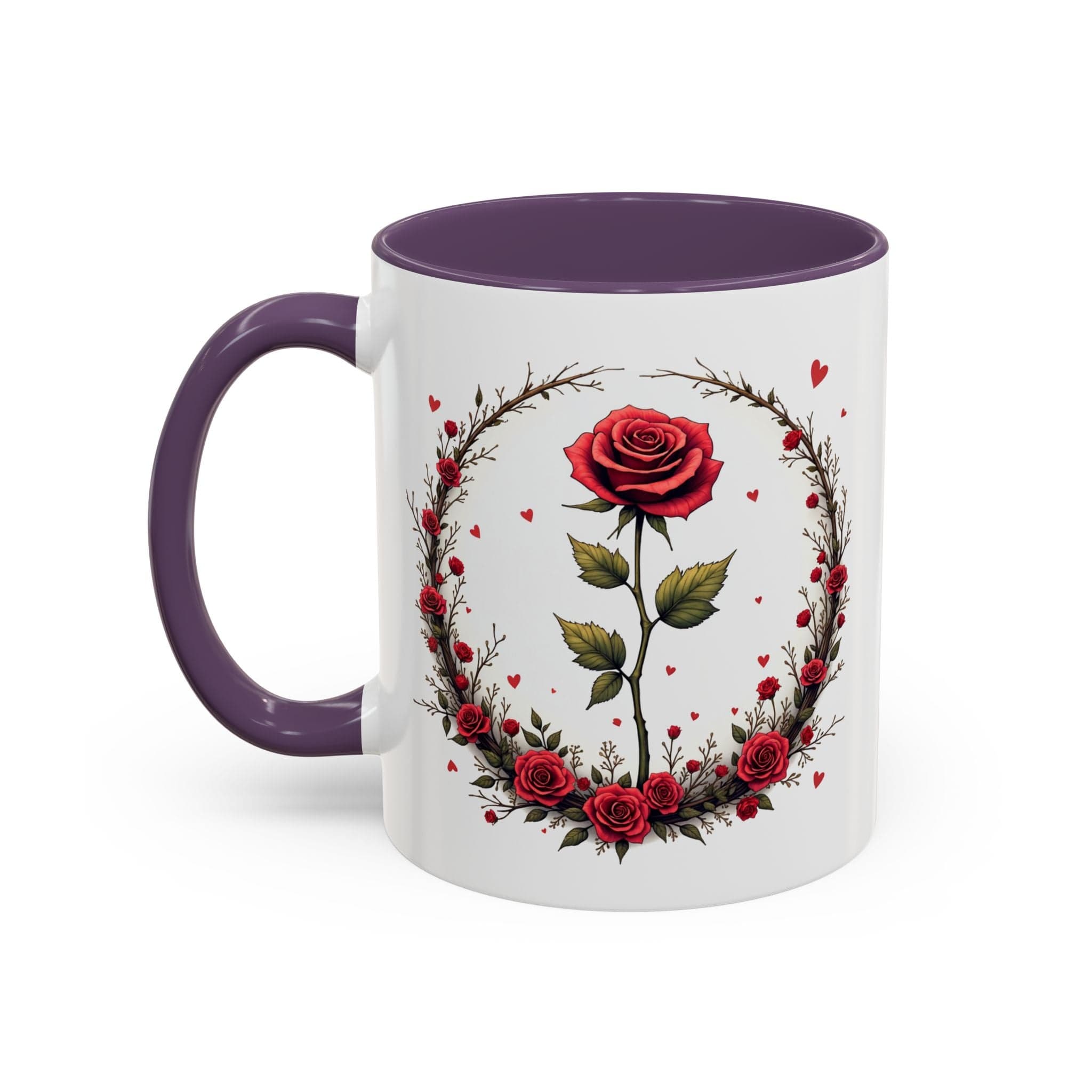 Printify Mug 11oz / Purple Mug - Sweet Scents - Love & Romance QR Code Quote Video