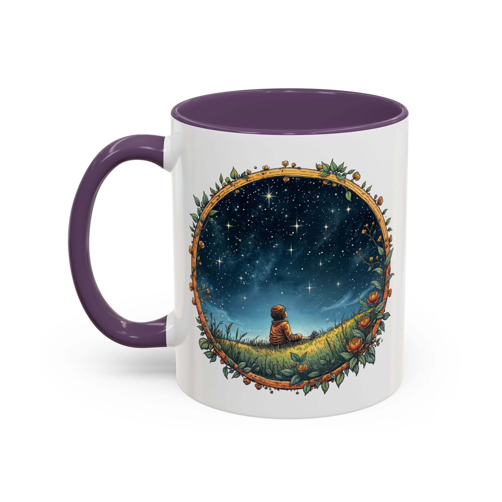 Printify Mug 11oz / Purple UFO Coffee Mug with Funny Alien Quotes - for Skeptical Space Enthusiasts Fans of Quirky Gifts and Unique Alien Sightings QR Code Quote Video