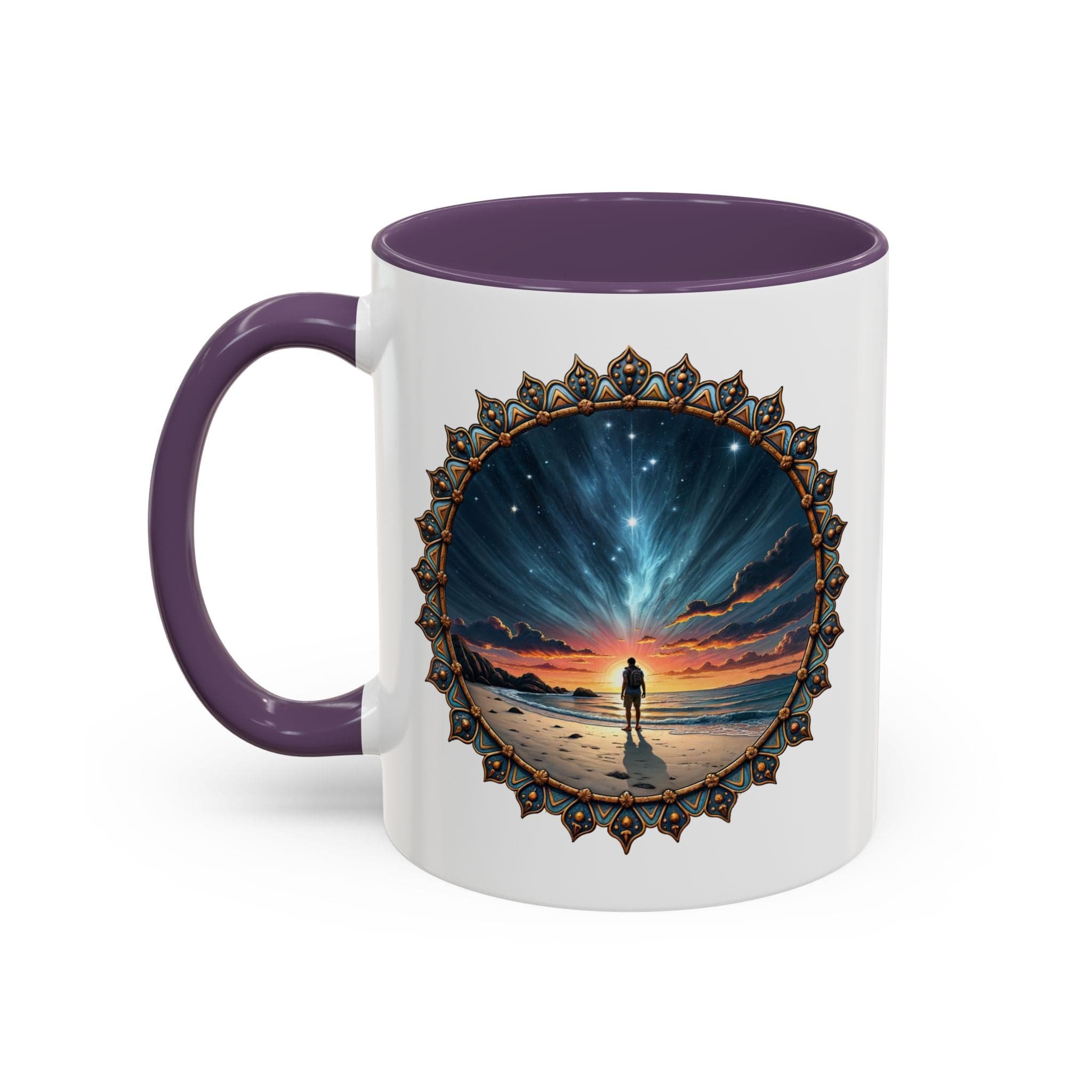 Printify Mug 11oz / Purple UFO Coffee Mug with Hilarious Alien Reality Show Quotes - for Space Enthusiast Who Enjoy Unique Gift Intergalactic Humor QR Code Quote Video