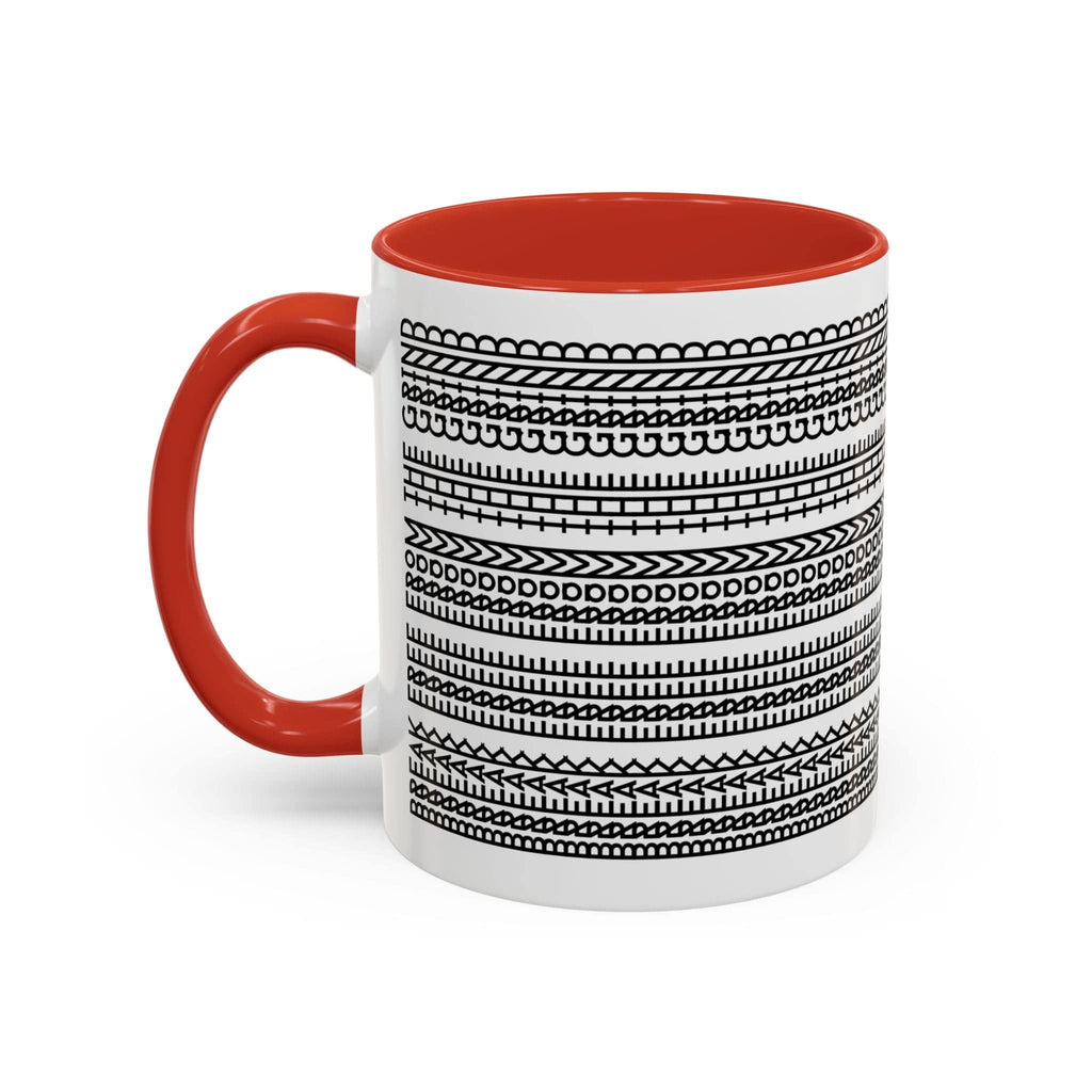 Printify Mug 11oz / Red Break Free From the Grind - Hidden Message Mug
