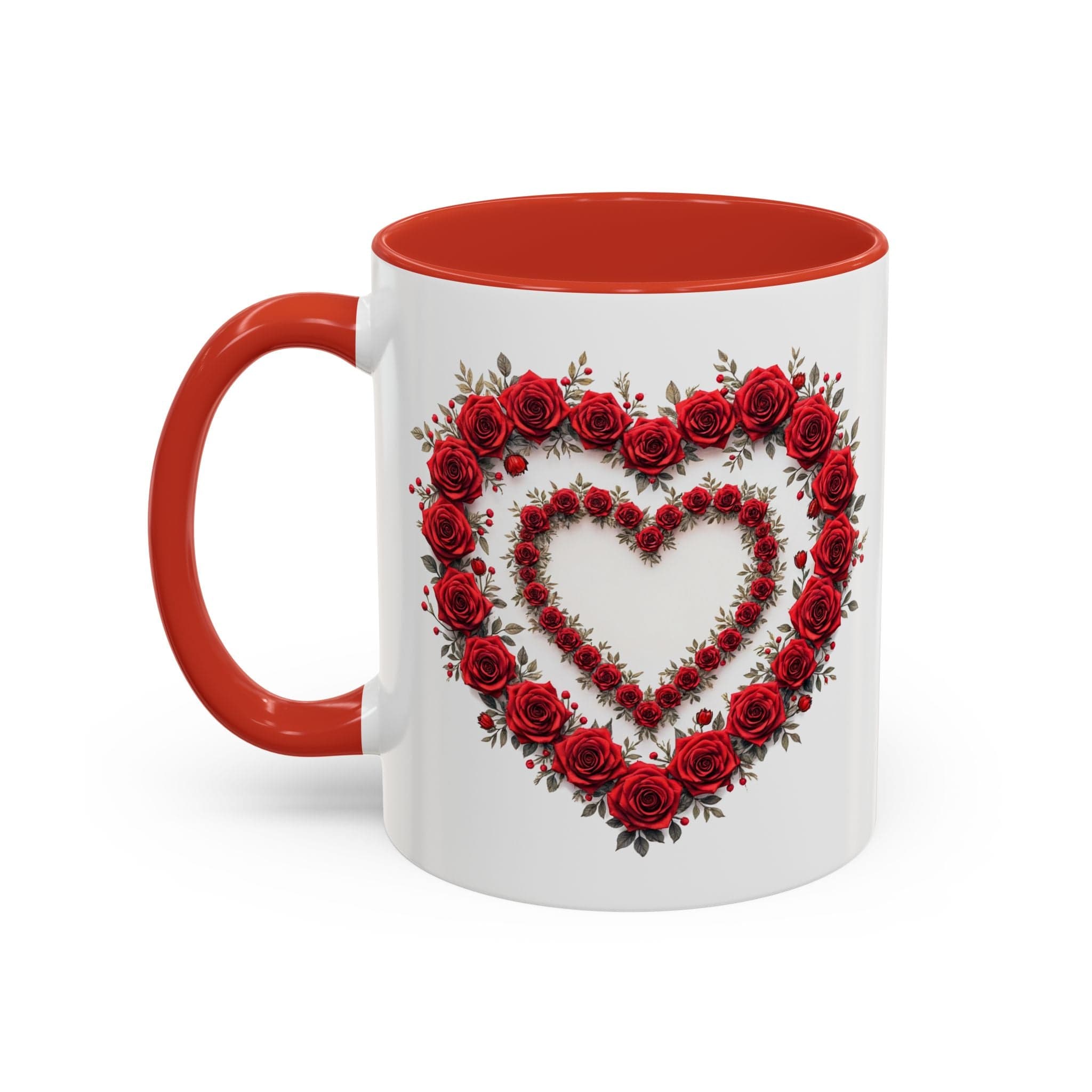 Printify Mug 11oz / Red Mug - Heartfelt Connection - Love & Romance QR Code Quote Video