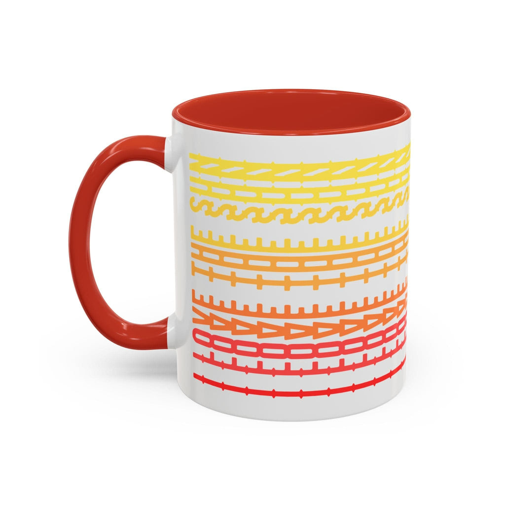 Printify Mug 11oz / Red Mug - I Love The Sun - Hidden Message