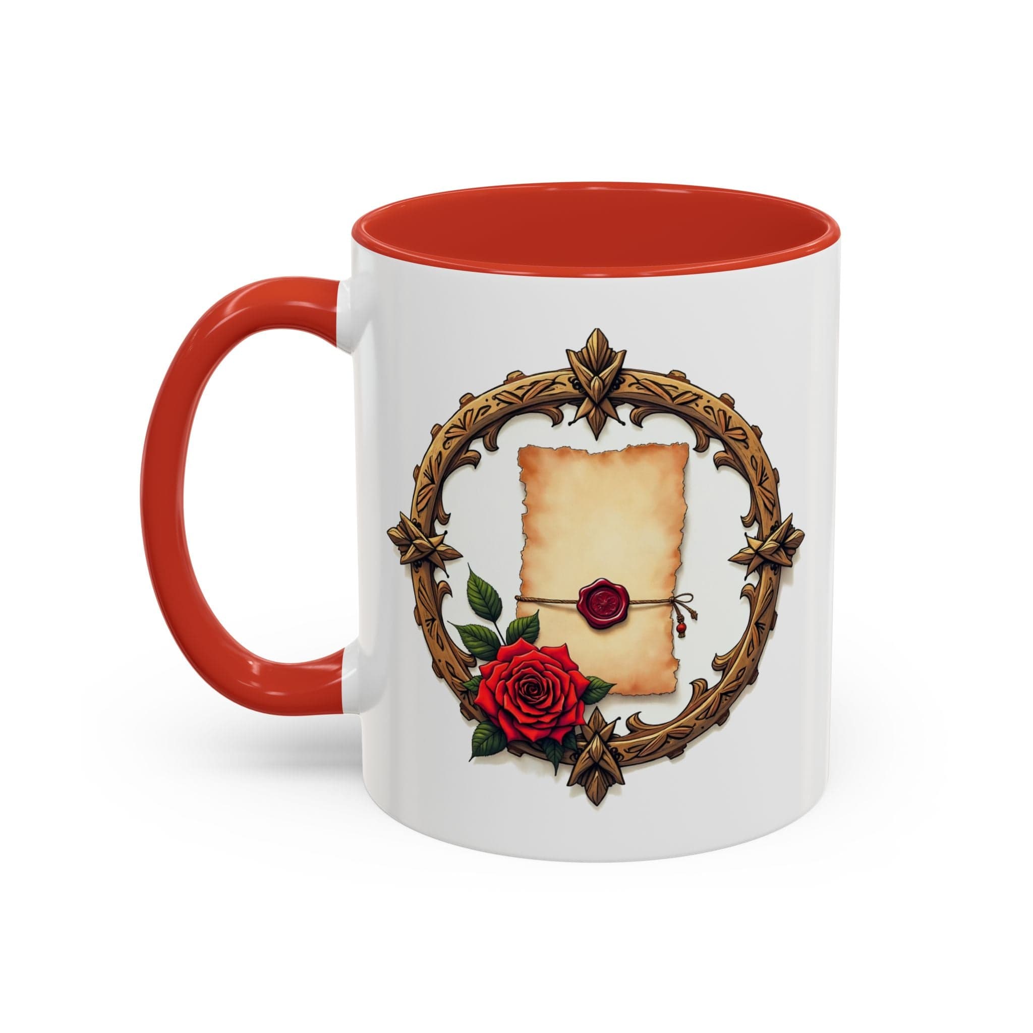 Printify Mug 11oz / Red Mug - Love Letter - Love & Romance QR Code Quote Video